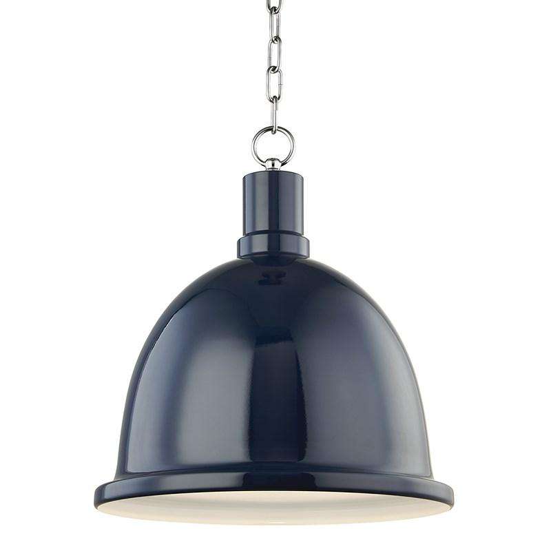 Blair 1 Light Large Pendant-Mitzi-HVL-H238701L-PN/NVY-PendantsNavy-4-France and Son