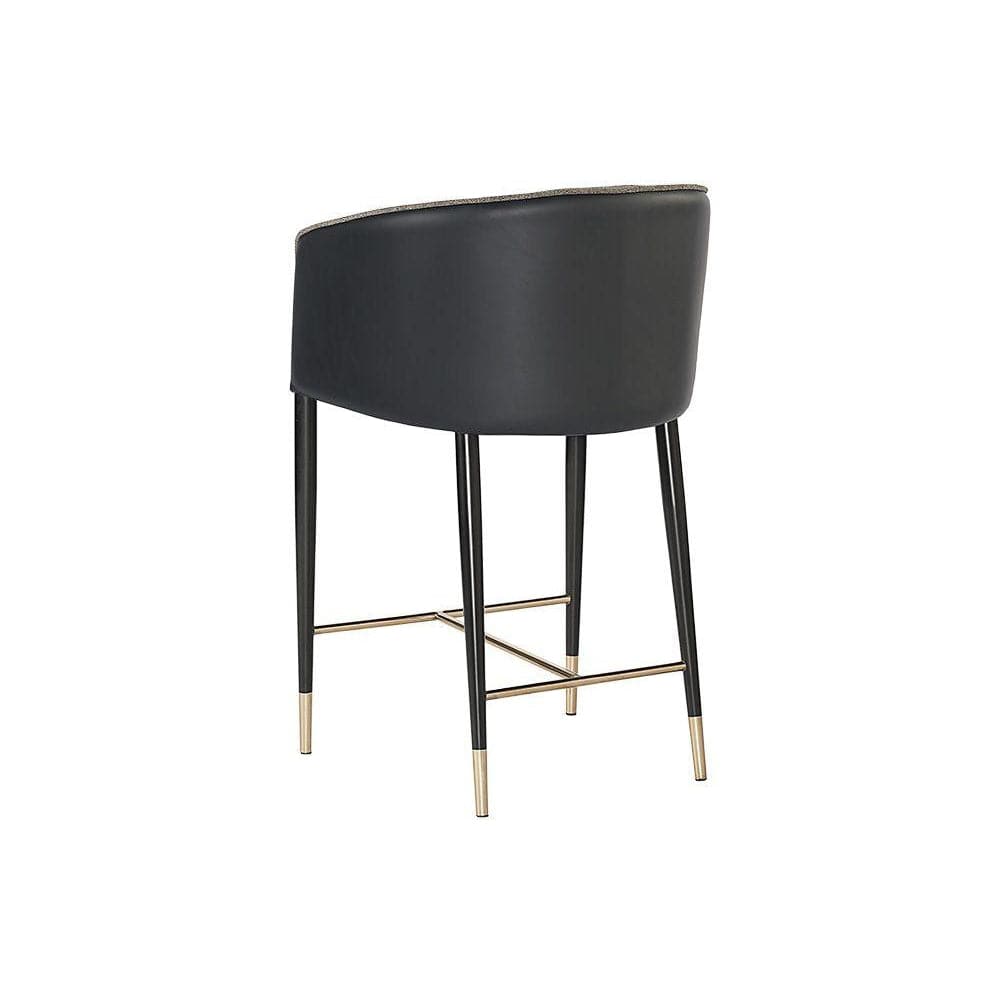 Asher Counter Stool-Sunpan-SUNPAN-105072-Bar StoolsSparrow Grey / Napa Black-11-France and Son