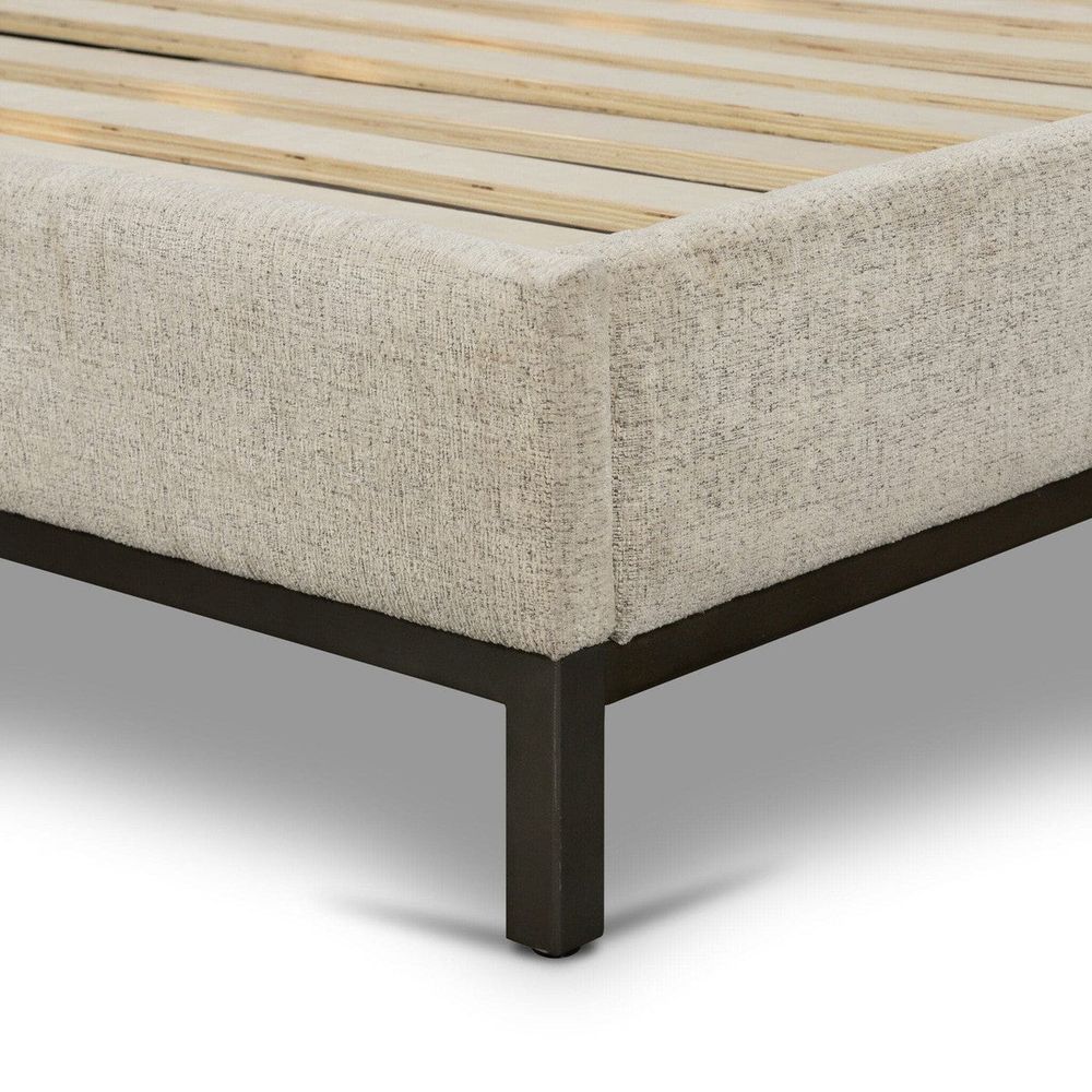 Newton Bed - Plushtone Linen - King CKEN-114A8K-068