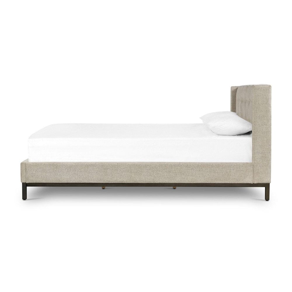 Newton Bed - Plushtone Linen - King CKEN-114A8K-068