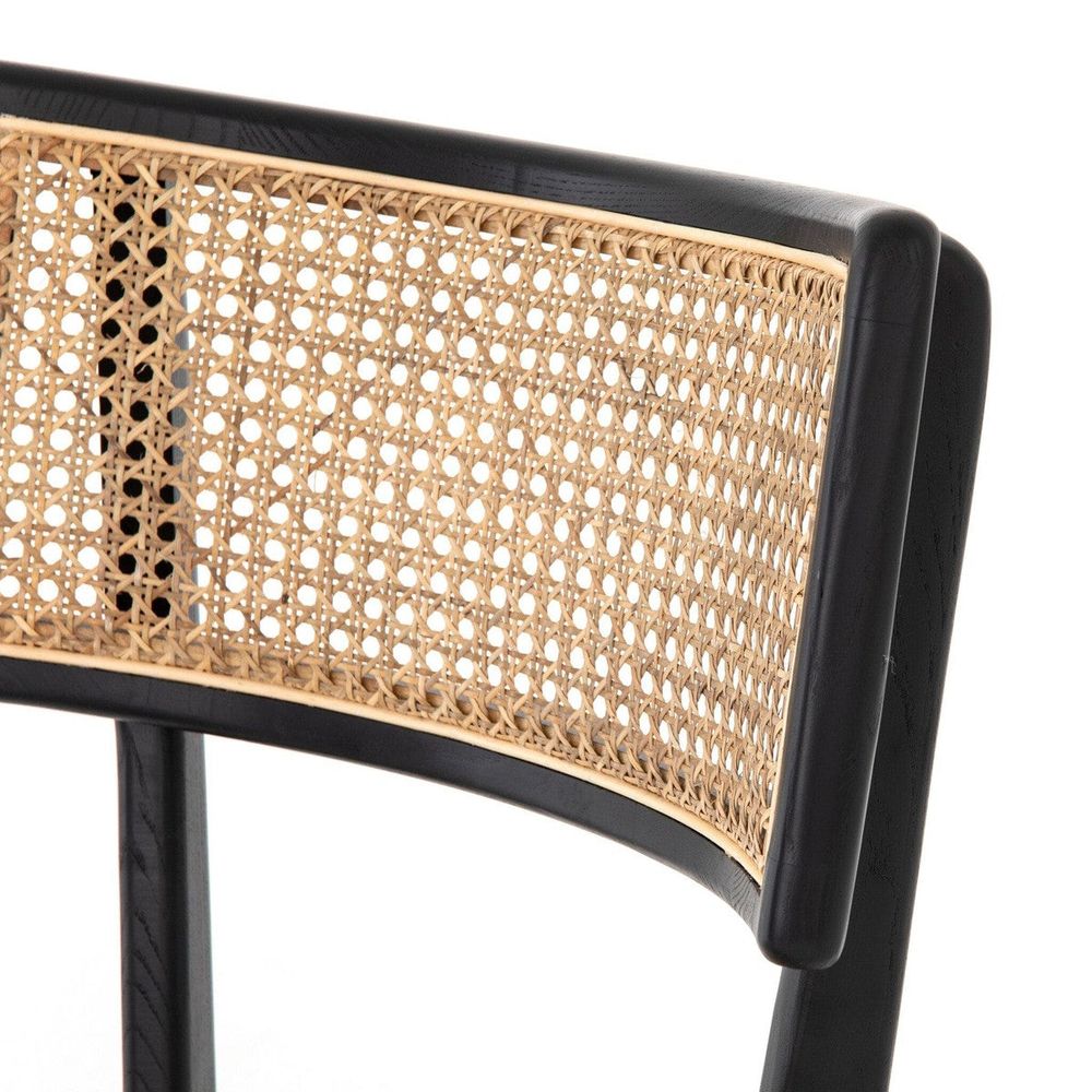 Britt Dining Chair - Black with Savile Flax - Open Box