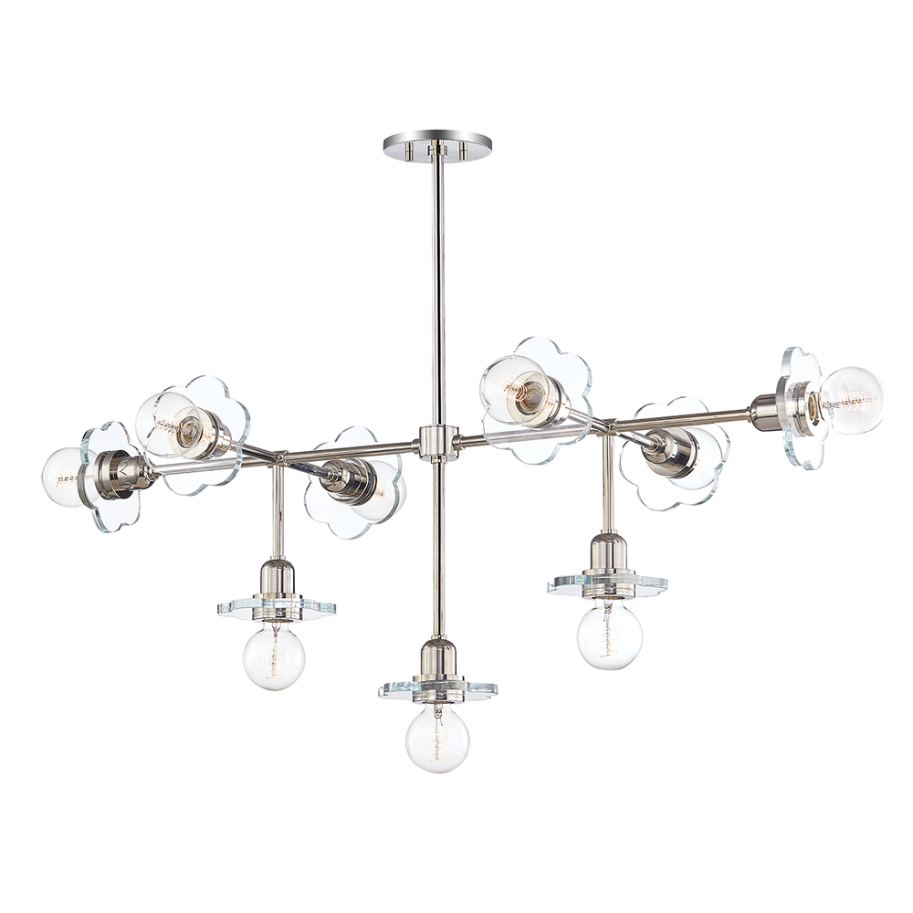 Alexa 9 Light Chandelier-Mitzi-HVL-H357809-PN-ChandeliersPolished Nickel-2-France and Son