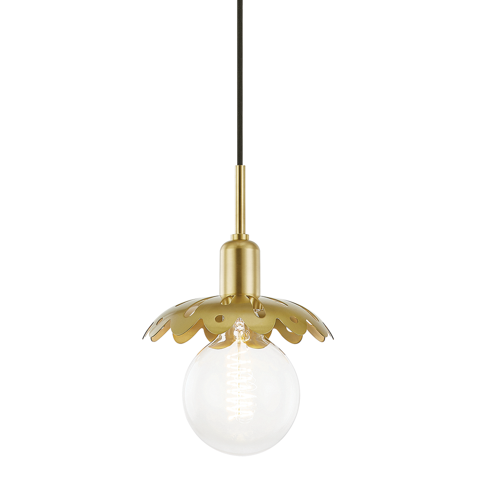 Alyssa 1 Light Pendant-Mitzi-HVL-H353701-AGB-PendantsAged Brass-1-France and Son
