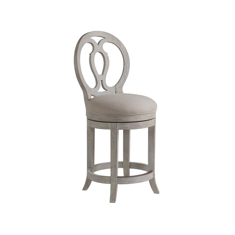 Axiom Swivel Counter Stool - Bianco