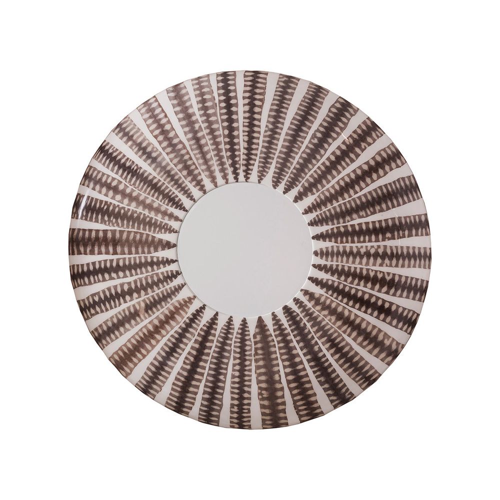 Sulu Sea Snake Round Mirror - Light Brown
