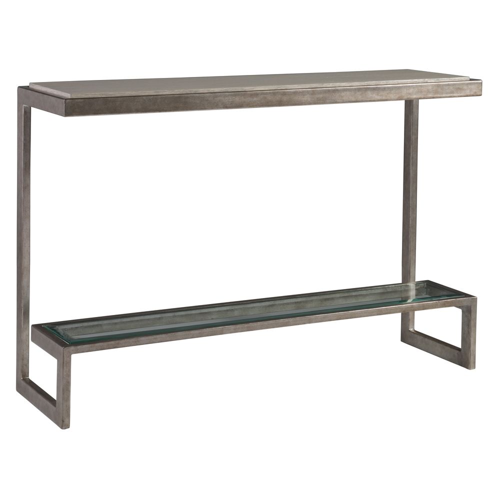 Soiree Console - Silver Leaf