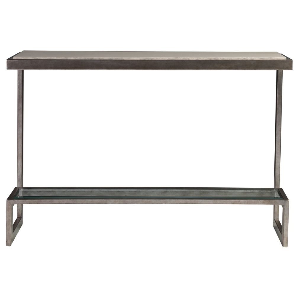 Soiree Console - Silver Leaf