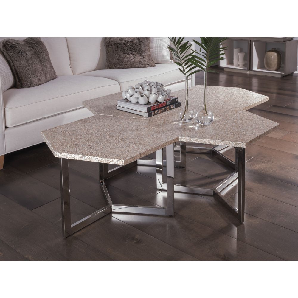 Inamorata Hexagonal Cluster Bunching Table - Stainless Steel