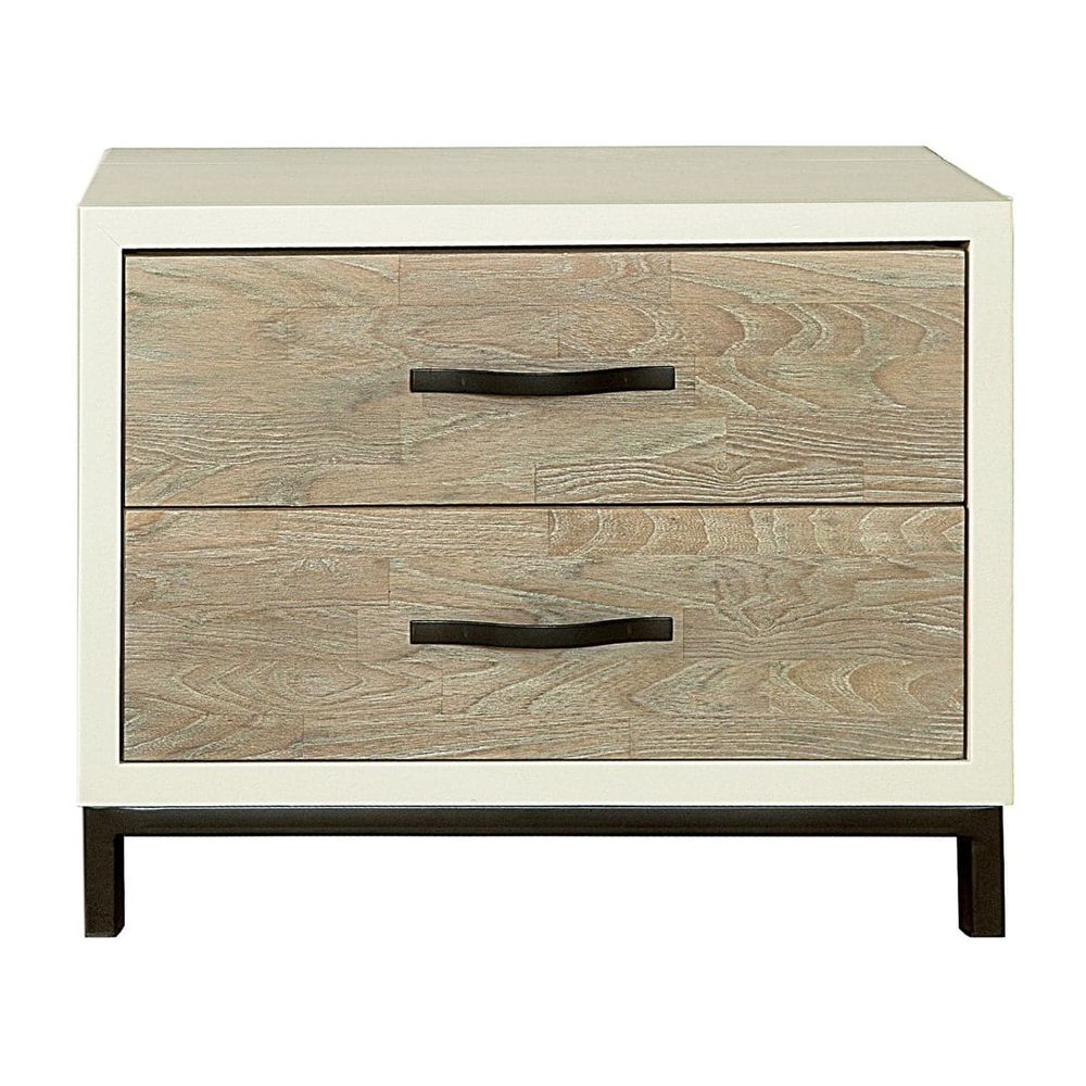 Spencer Bedroom Nightstand-Universal Furniture-UNIV-219350-NightstandsGray and Parchment-5-France and Son