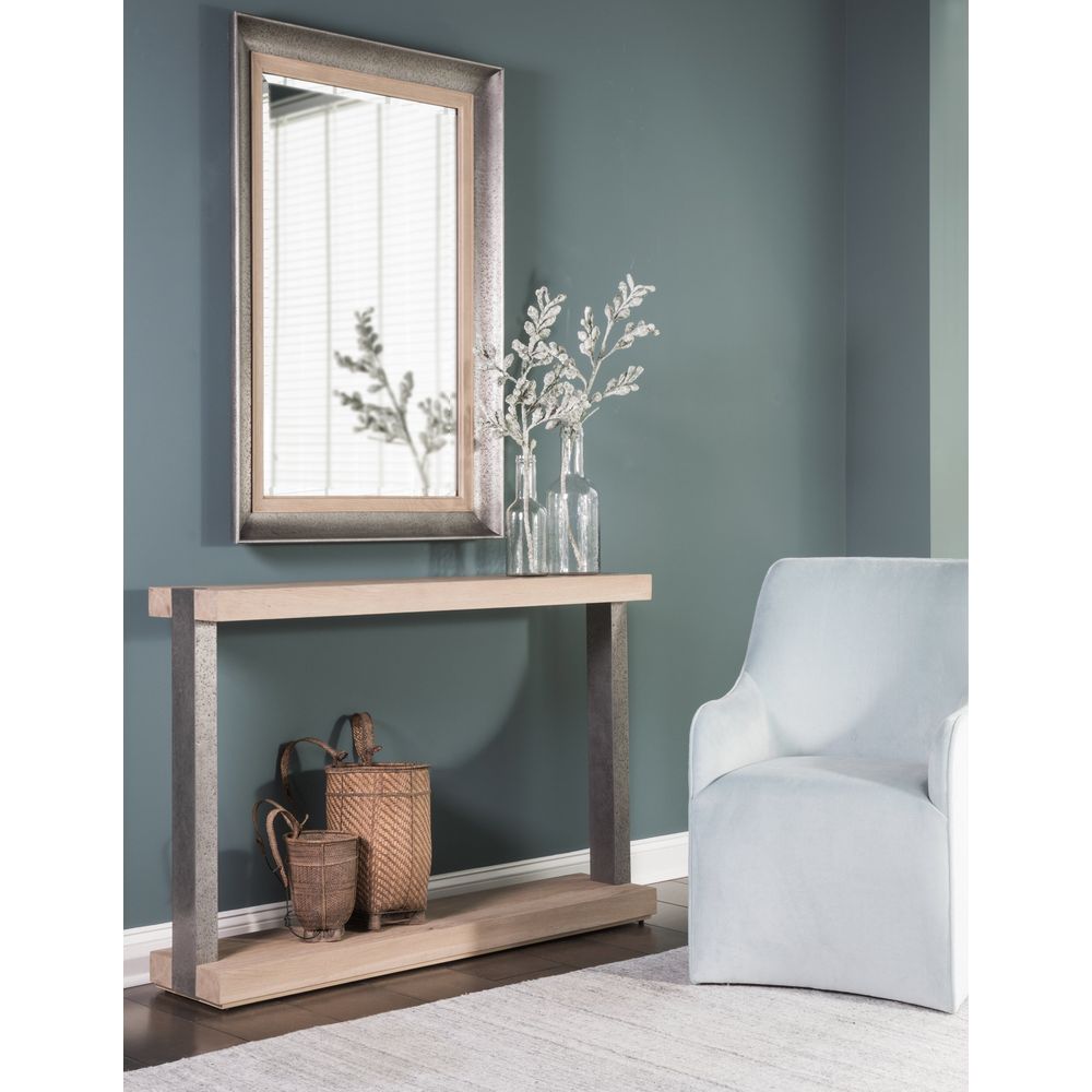 Verite Rectangular Mirror - Light Oak