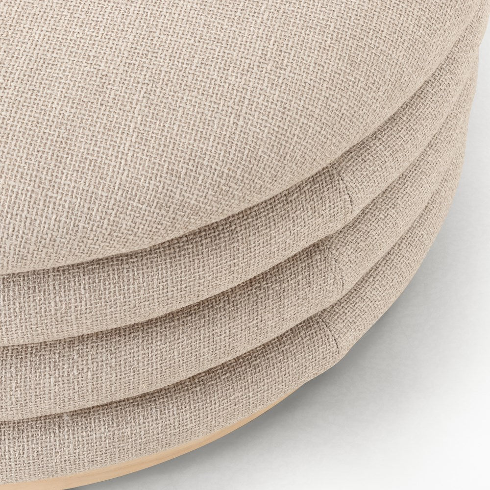 Astra 36" Round Coffee Table Ottoman