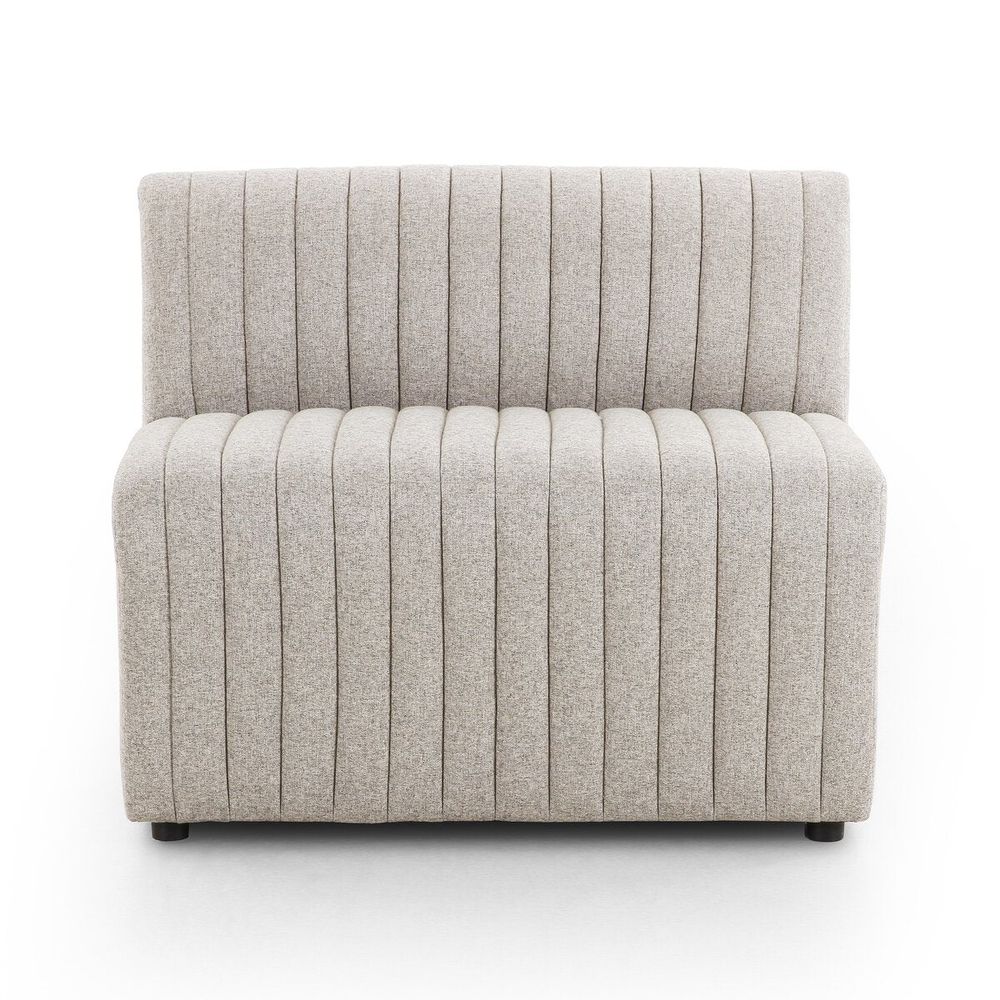 Make Your Own: Alexander Dining Banquette, shown in light beige and warm taupe with fabric and upholstery textile.