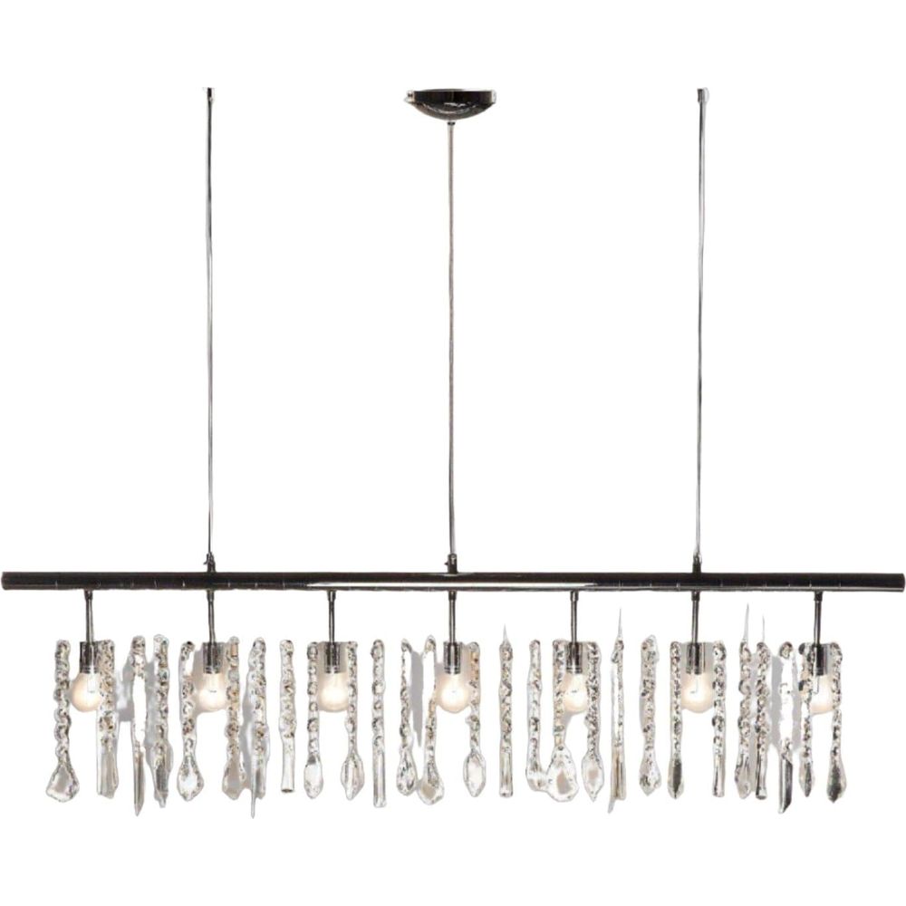 The Glamorous Linear Crystal Suspension Light-France & Son-LS30181-Chandeliers-1-France and Son