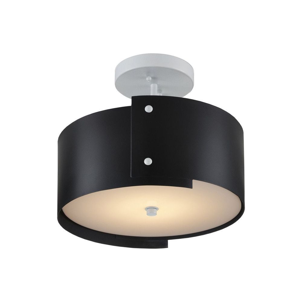 Ritsu Black Semi-Flush Mount