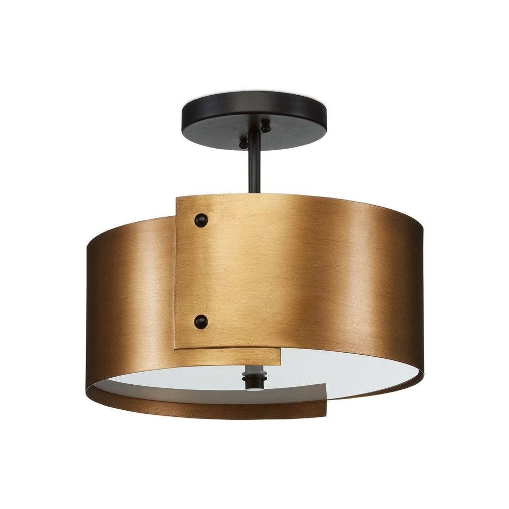 Flush Mounts Ritsu Brass Semi-Flush Mount