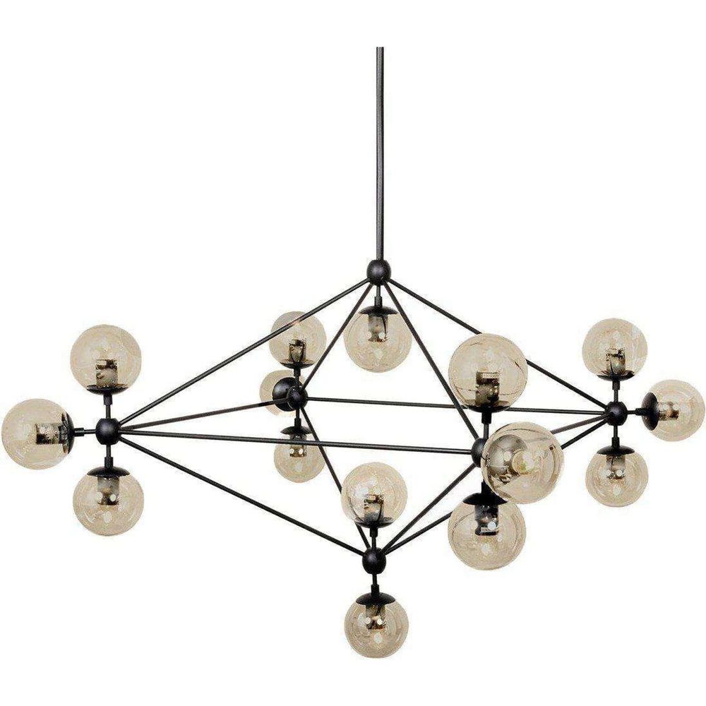 Modern Moda Max Chandelier 15 Globe-France & Son-LM230P15-Chandeliers-1-France and Son