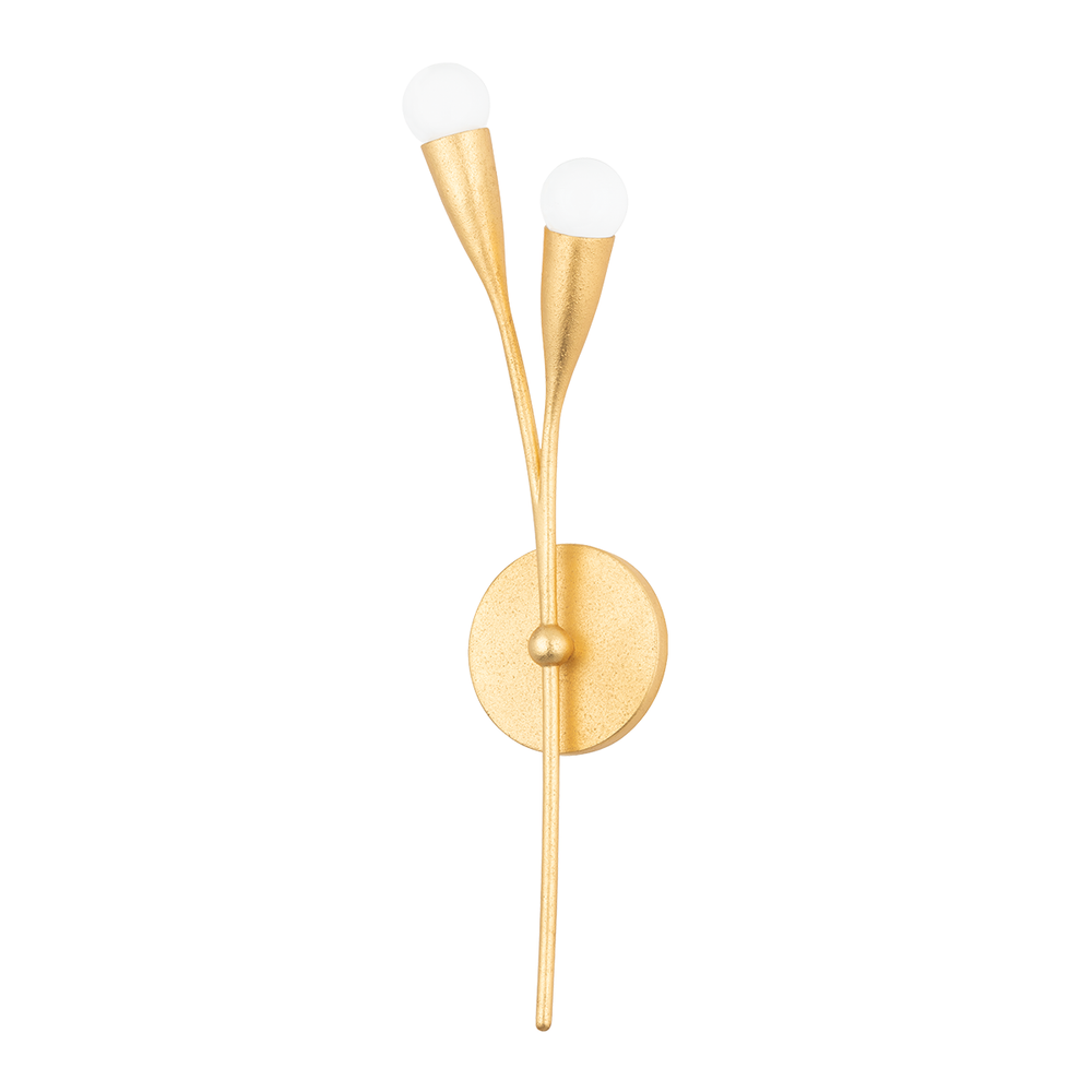 Elsa 2 Light Wall Sconce-Mitzi-HVL-H689102-GL-Wall LightingGold Leaf-1-France and Son