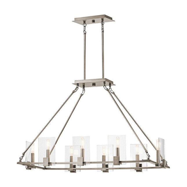 Signata 8-Light Linear Chandelier - Classic Pewter