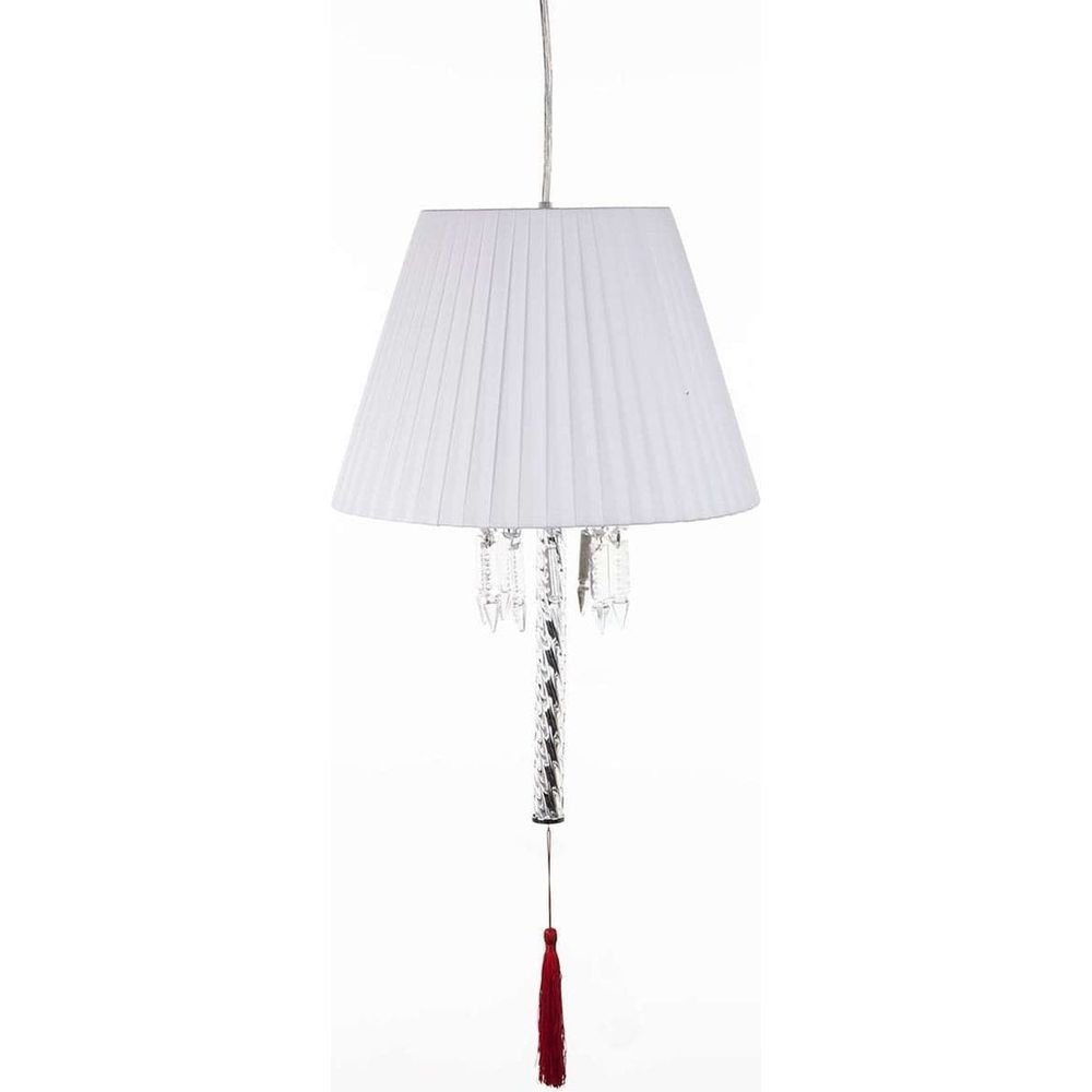 Modern Torch Pendant Lamp with White Shade