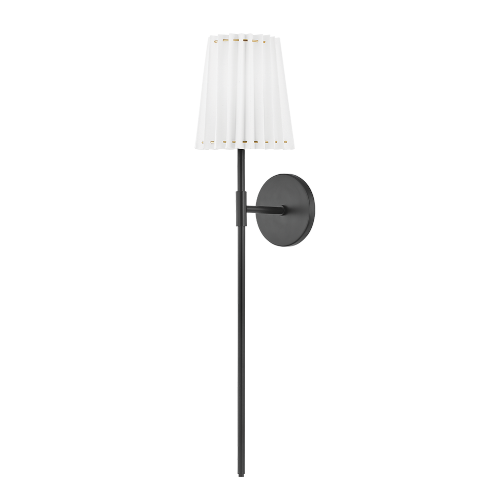Demi 1 Light Wall Sconce-Mitzi-HVL-H476101B-SBK-Outdoor Wall SconcesSoft Black-2-France and Son