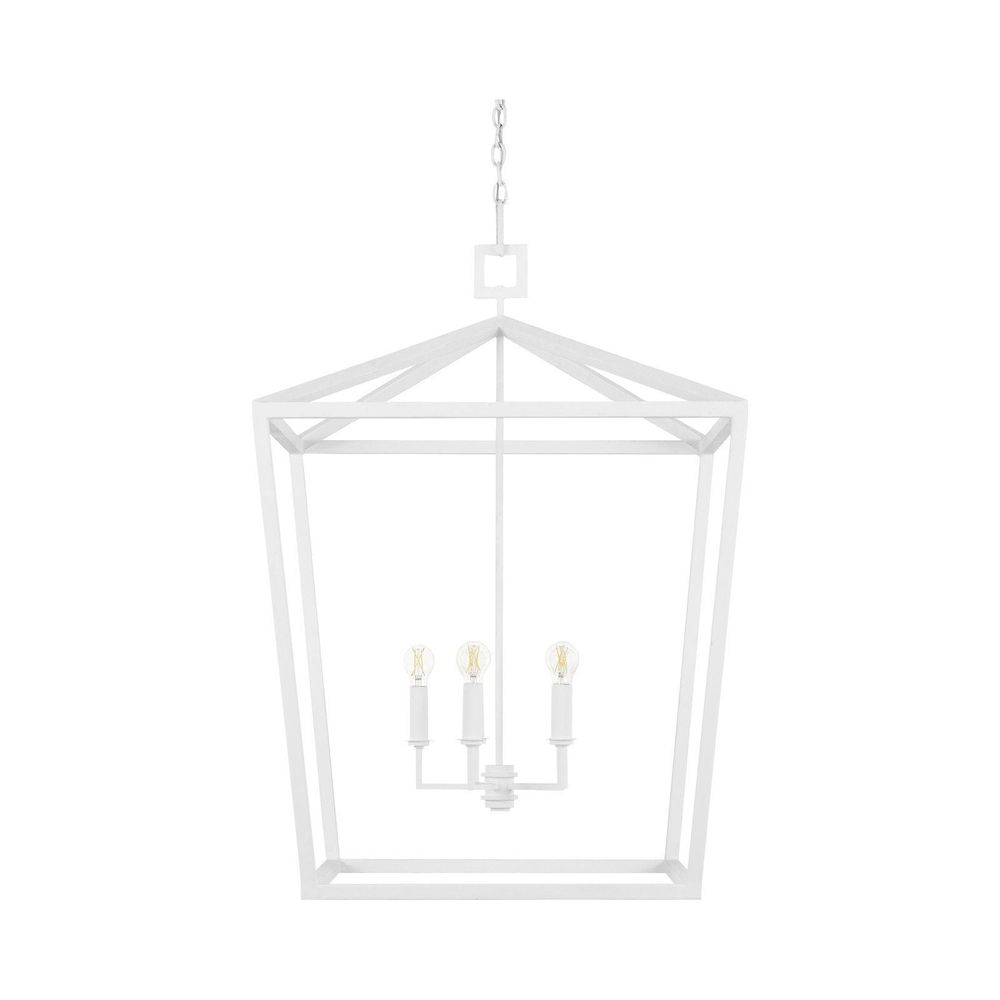 Denison Large White Lantern