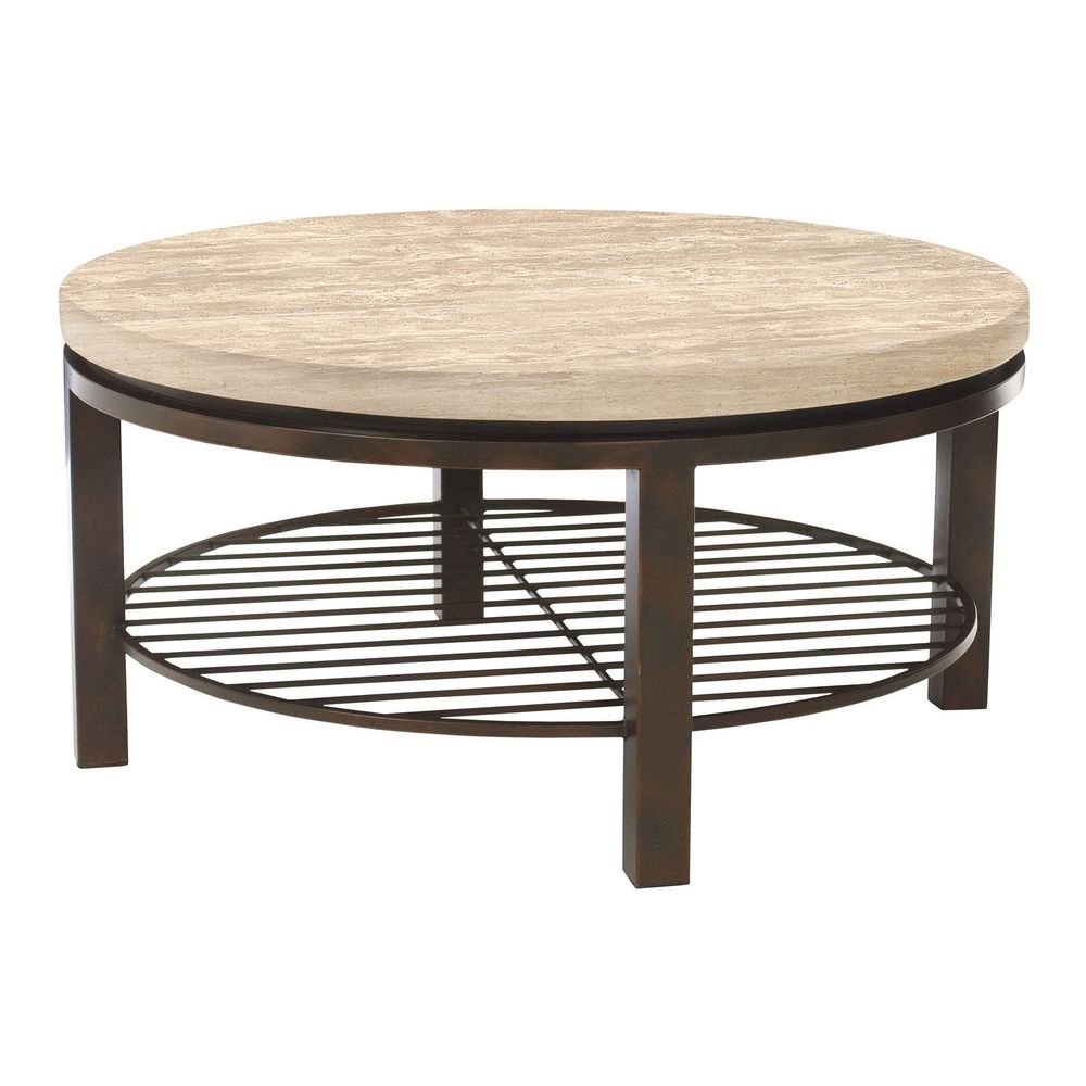 Tempo Round Cocktail Table-Bernhardt-BHDT-498015-Coffee Tables-1