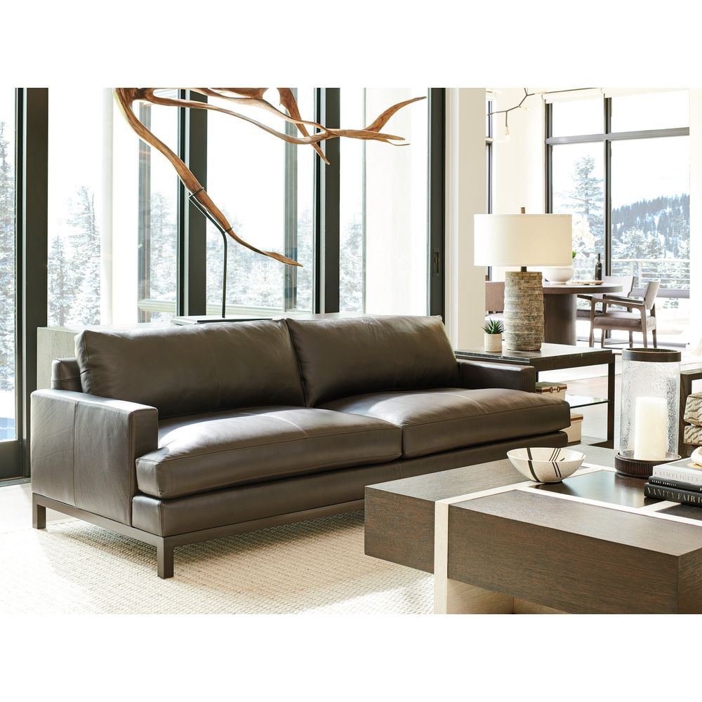 Horizon Leather Sofa - Bronze