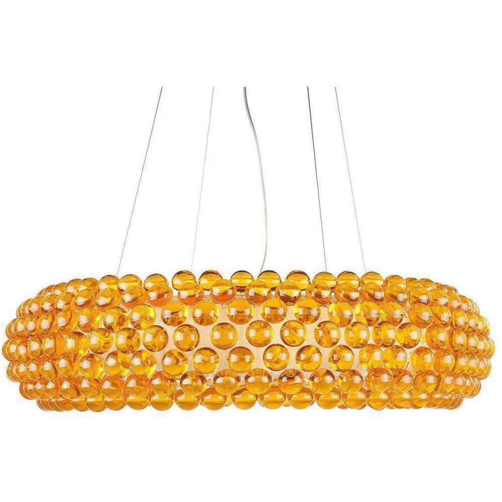 Mid-Century Modern Reproduction Caboche Grand Chandelier 31.5Dia - Yellow Inspired by Patricia Urquiola