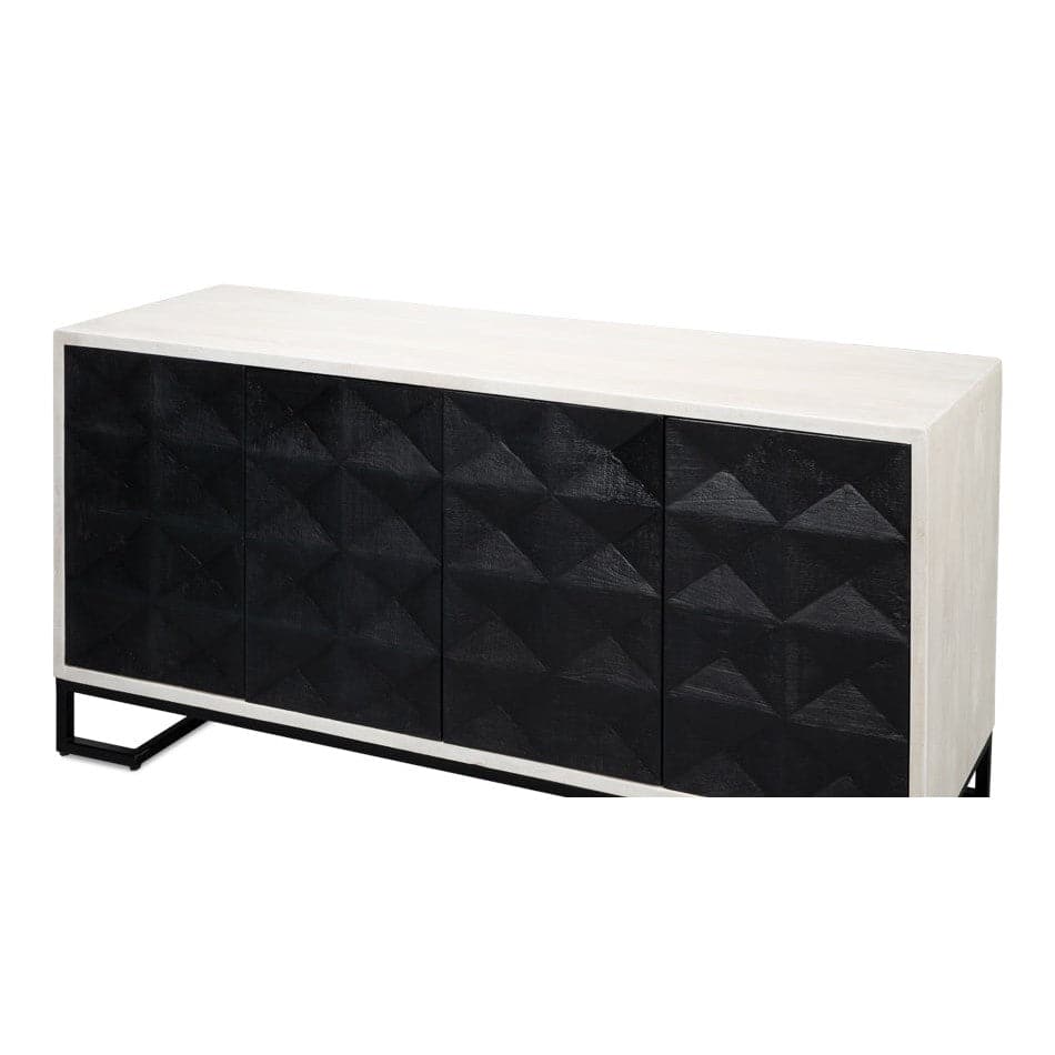 Asiger Four Door Sideboard-SARREID-SARREID-53828-Sideboards & Credenzas-3-France and Son