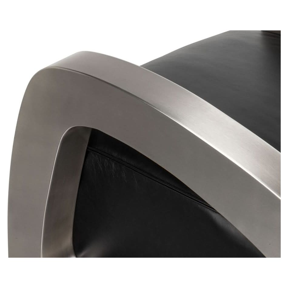 Carlisle Armchair Leather Onyx Black