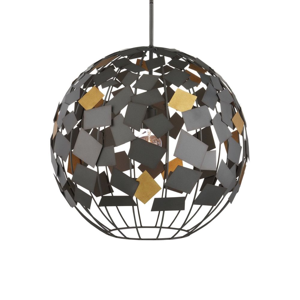 Chandeliers Moon Night Gray & Gold Orb Chandelier