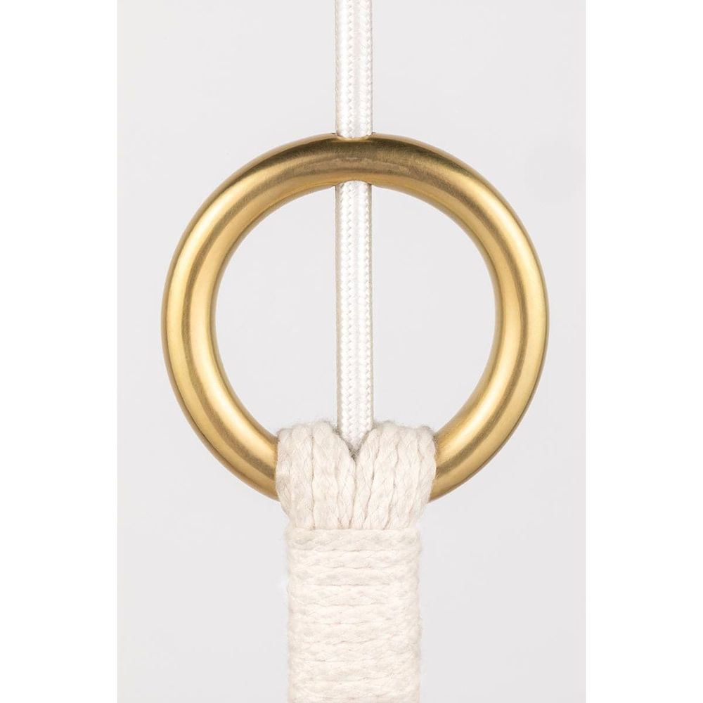 Tessa 1 Light Small Pendant-Mitzi-HVL-H411701S-AGB-Pendants-2-France and Son