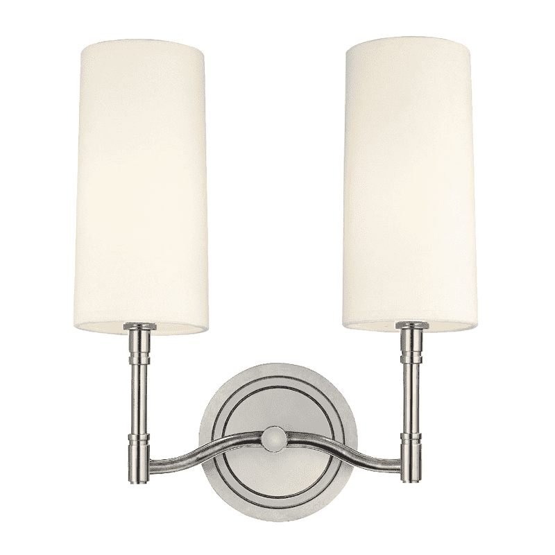 Dillon 2 Light Wall Sconce-Hudson Valley-HVL-362-PN-Wall LightingPolished Nickel-3-France and Son