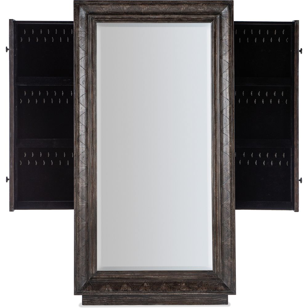 Traditions Floor Mirror w/hidden Jewelry Storage
