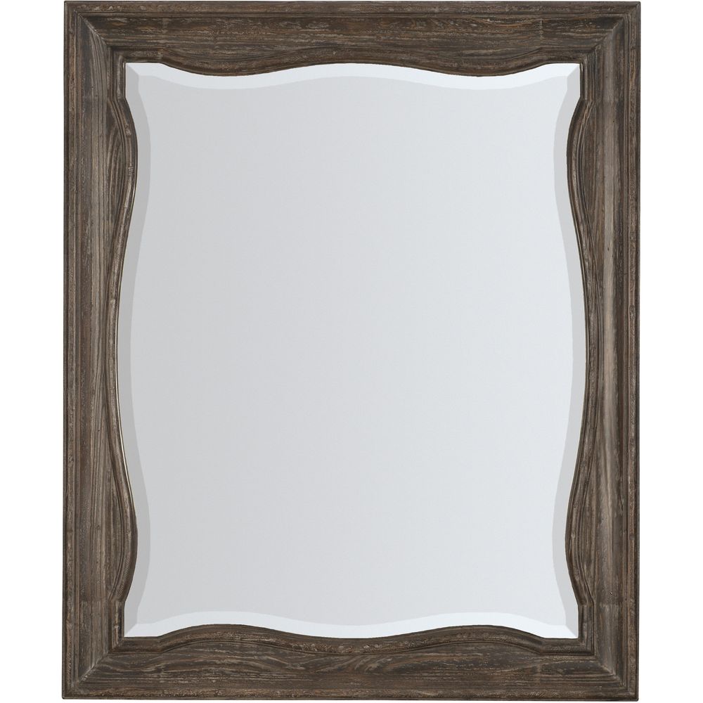 Landscape Mirror - Dark Wood