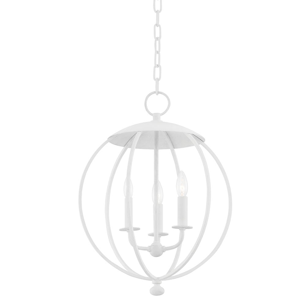Wesley 3 Light Pendant-Hudson Valley-HVL-9117-WP-PendantsWhite Plaster-3-France and Son