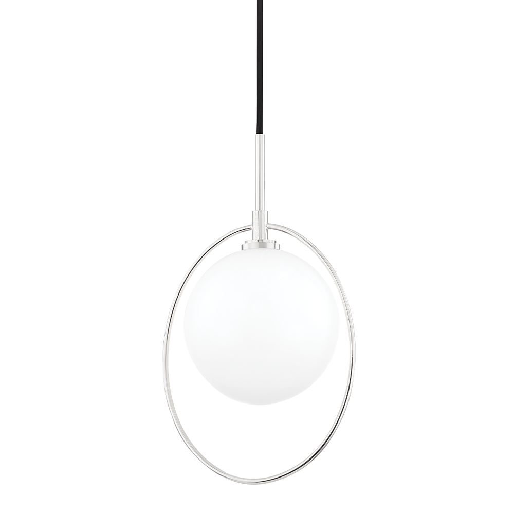 Babette 1 Light Pendant-Mitzi-HVL-H493701-PN-PendantsPolished Nickel-2-France and Son