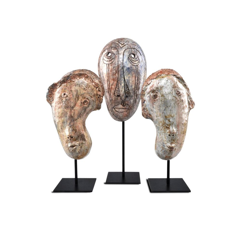Glazed Masks Set of 3