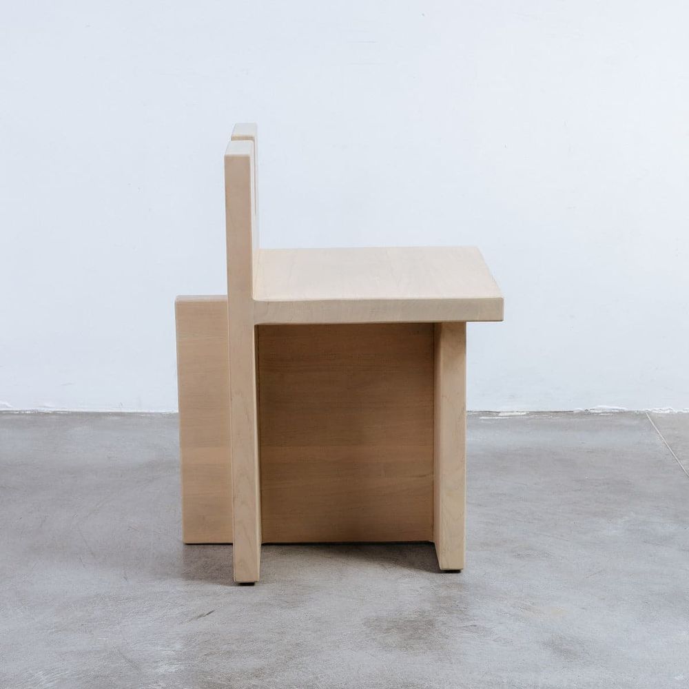 Teak Wood Cowan Dining Chair-France & Son-FL1121NTRL-Stools & OttomansNatural Teak-11-France and Son