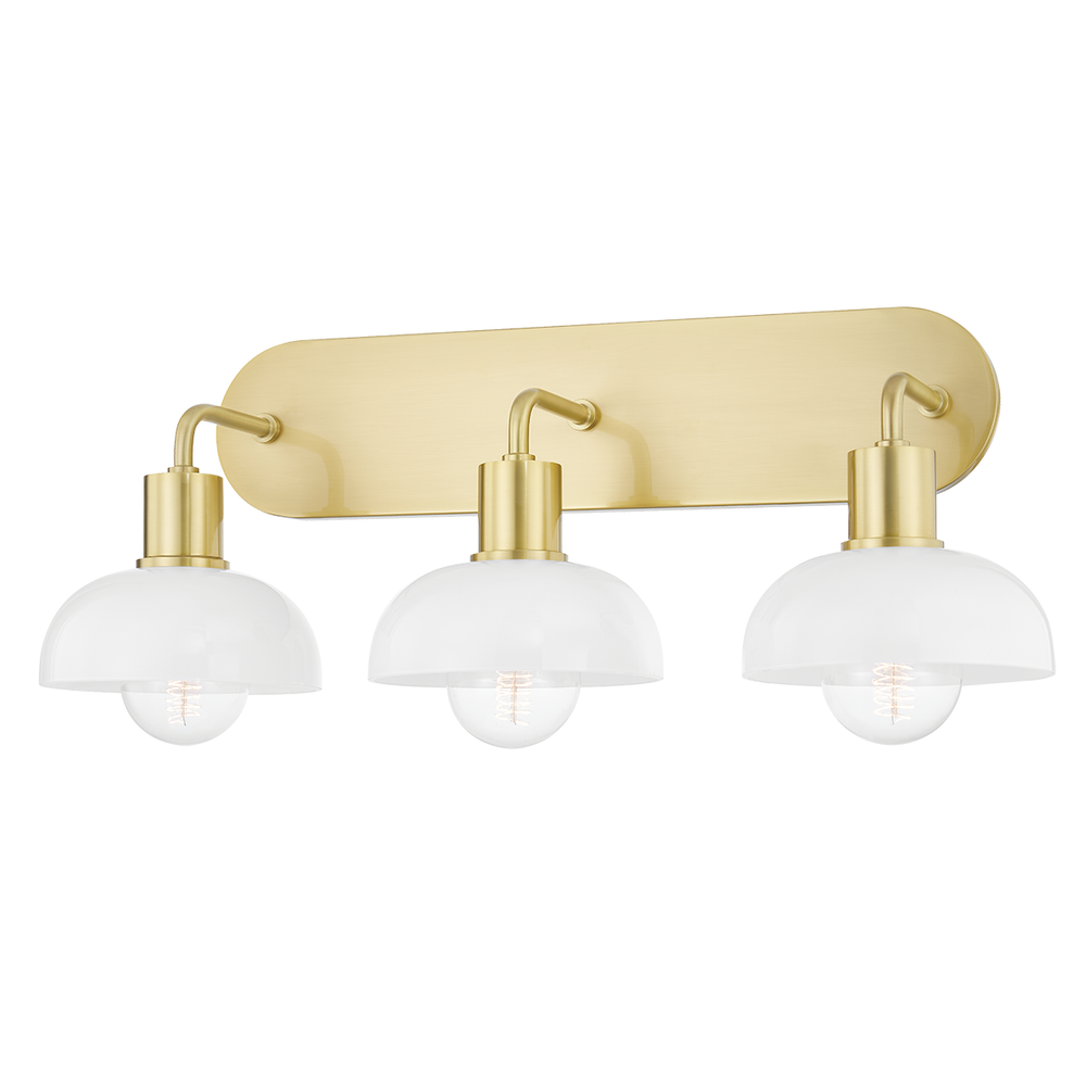 Kyla 3 Light Bath Bracket-Mitzi-HVL-H107303-AGB-Bathroom LightingAged Brass-1-France and Son
