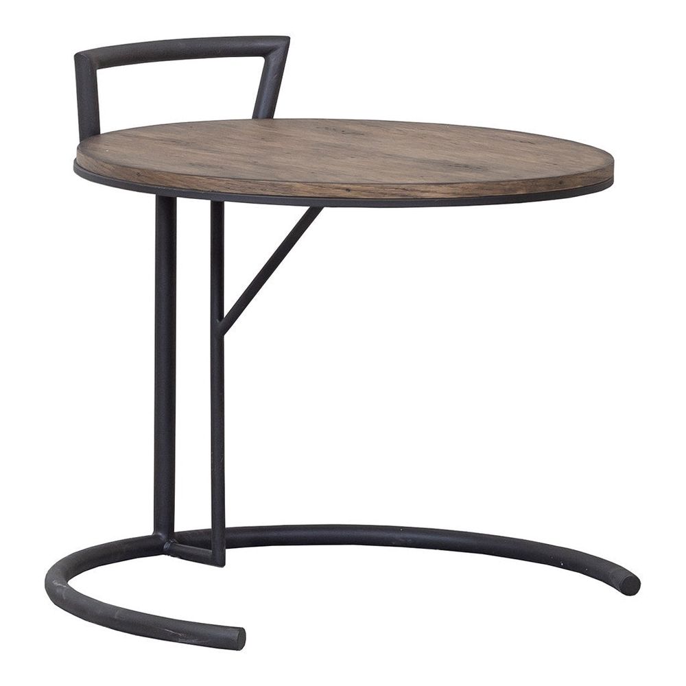 Side Tables Arcadian C-Ring End Table - Burnished Oak - White Oak Solids