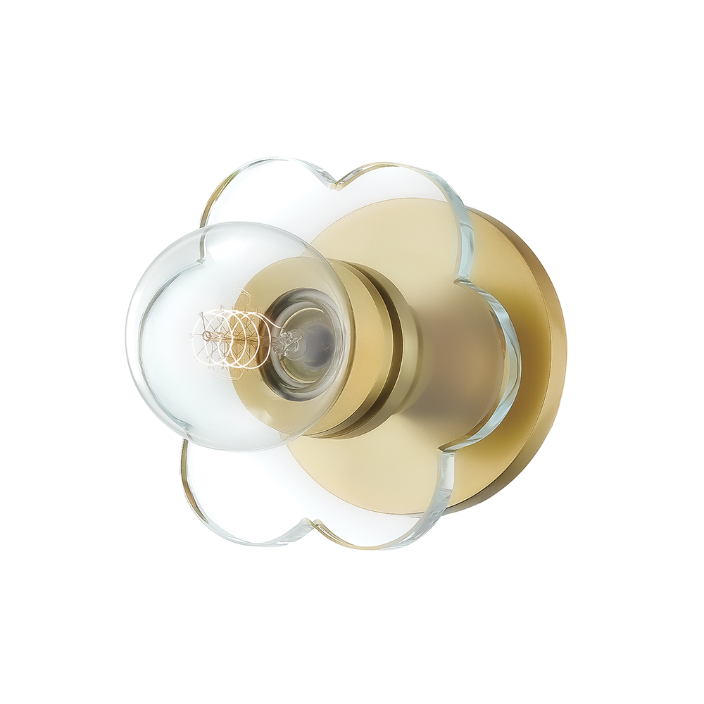 Alexa 1 Light Wall Sconce-Mitzi-HVL-H357101-AGB-Outdoor Wall SconcesAged Brass-1-France and Son