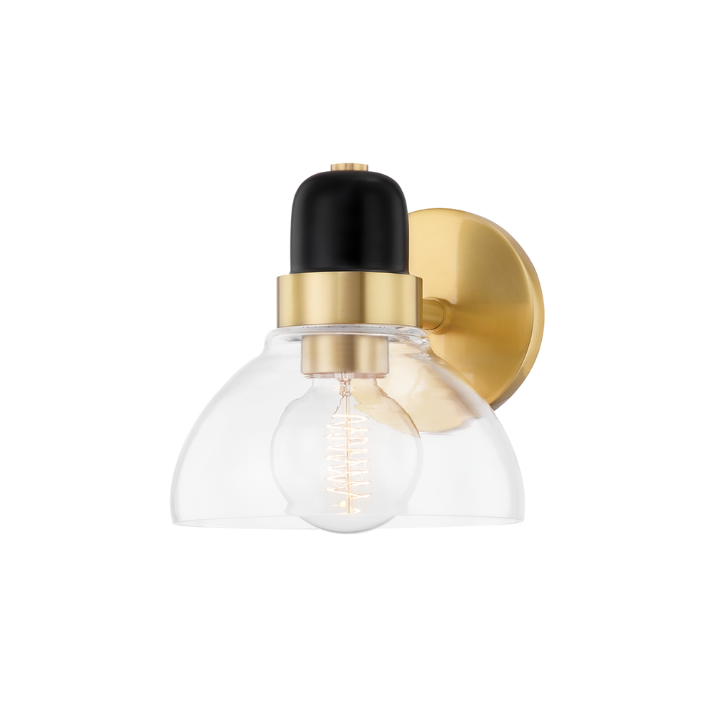 Camile 1 Light Bath Bracket-Mitzi-HVL-H482301-AGB-Bathroom VanityAged Brass-1-France and Son