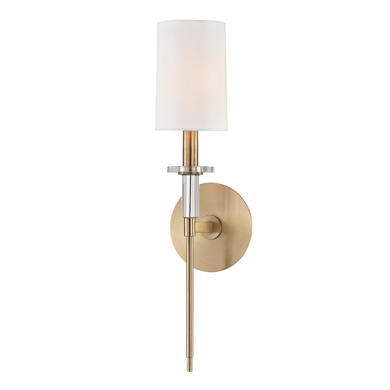 Wall Lighting Amherst 1 Light Wall Sconce Aged Brass