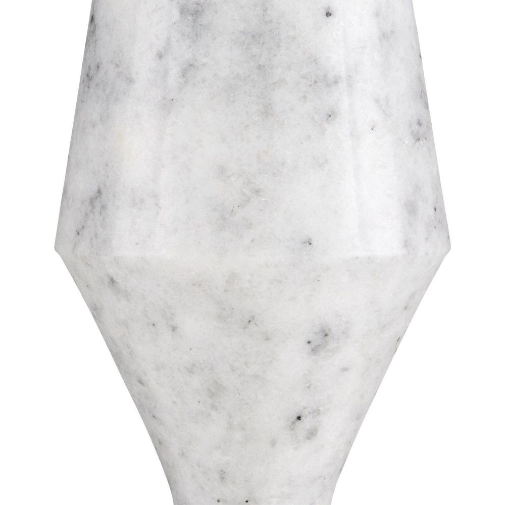 Side Tables Quince White Marble Accent Table