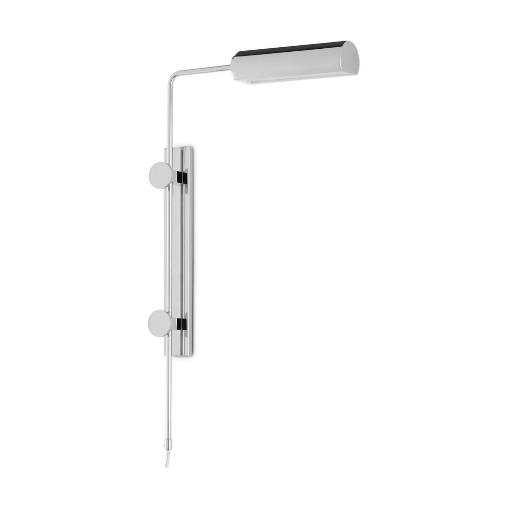Satire Nickel Swing-Arm Wall Sconce