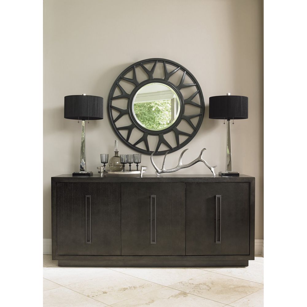 Esprit Round Mirror - Carbon Gray