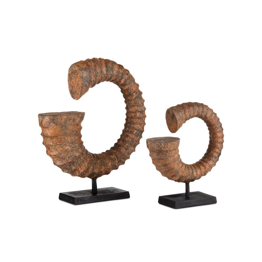 Decorative Objects Faux Horn Set of 2