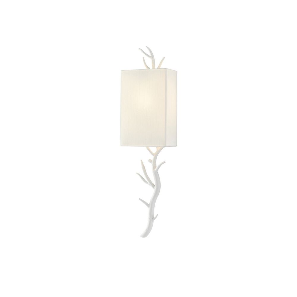 Wall Lighting Baneberry White Wall Sconce, White Shade, Left