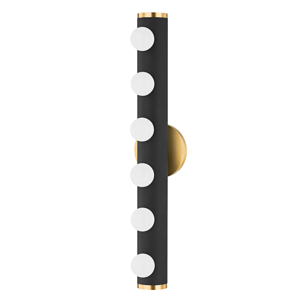 Penny Bath Bracket-Mitzi-HVL-H631306-AGB/TBK-Pendants6 Lights-Black-3-France and Son